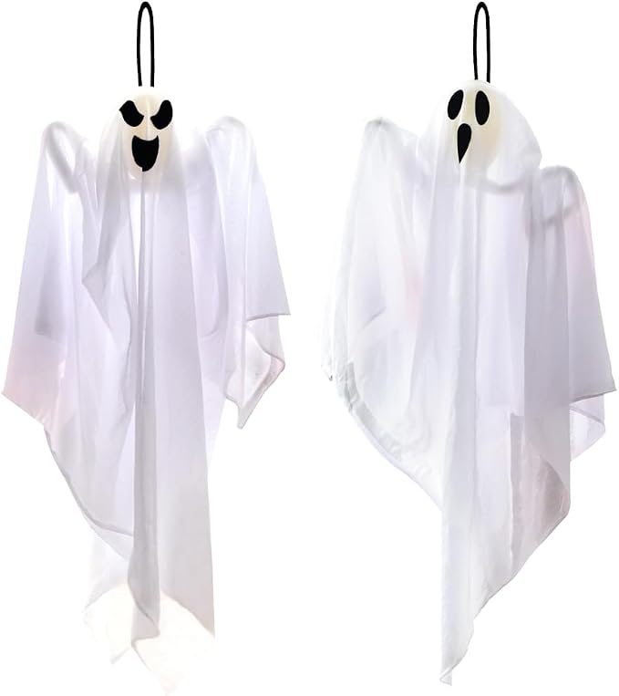 2-Pack Halloween Hanging Ghost Outdoor