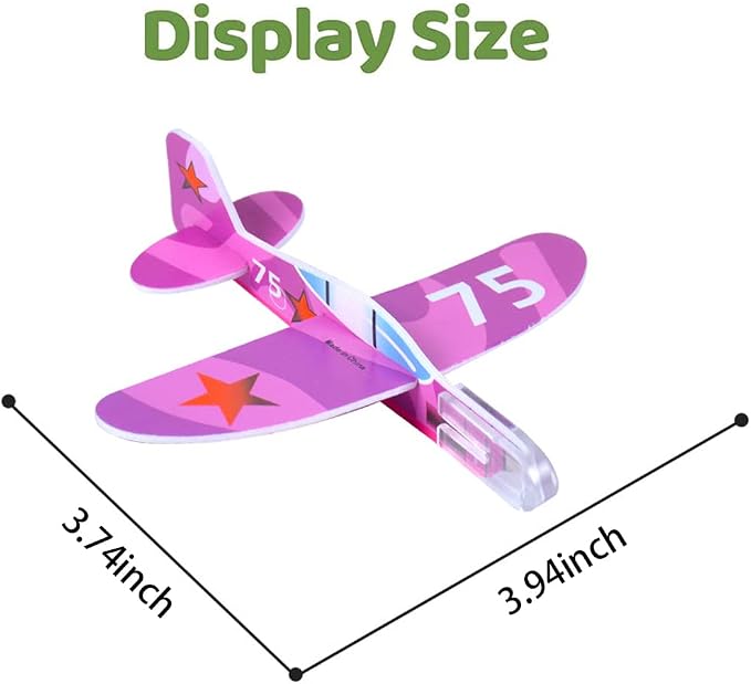 Fun 50-Piece Foam Glider Planes Kids Flying Toys