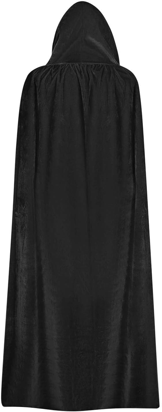 Hooded Cloak for Halloween 59-Inch Velvet