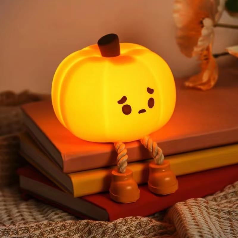 Glowing Pumpkin Night Light Dimmable LED Lamp