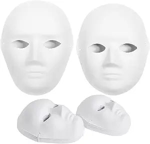 Creative Paper Mache Masks 14-Pack DIY Craft Art