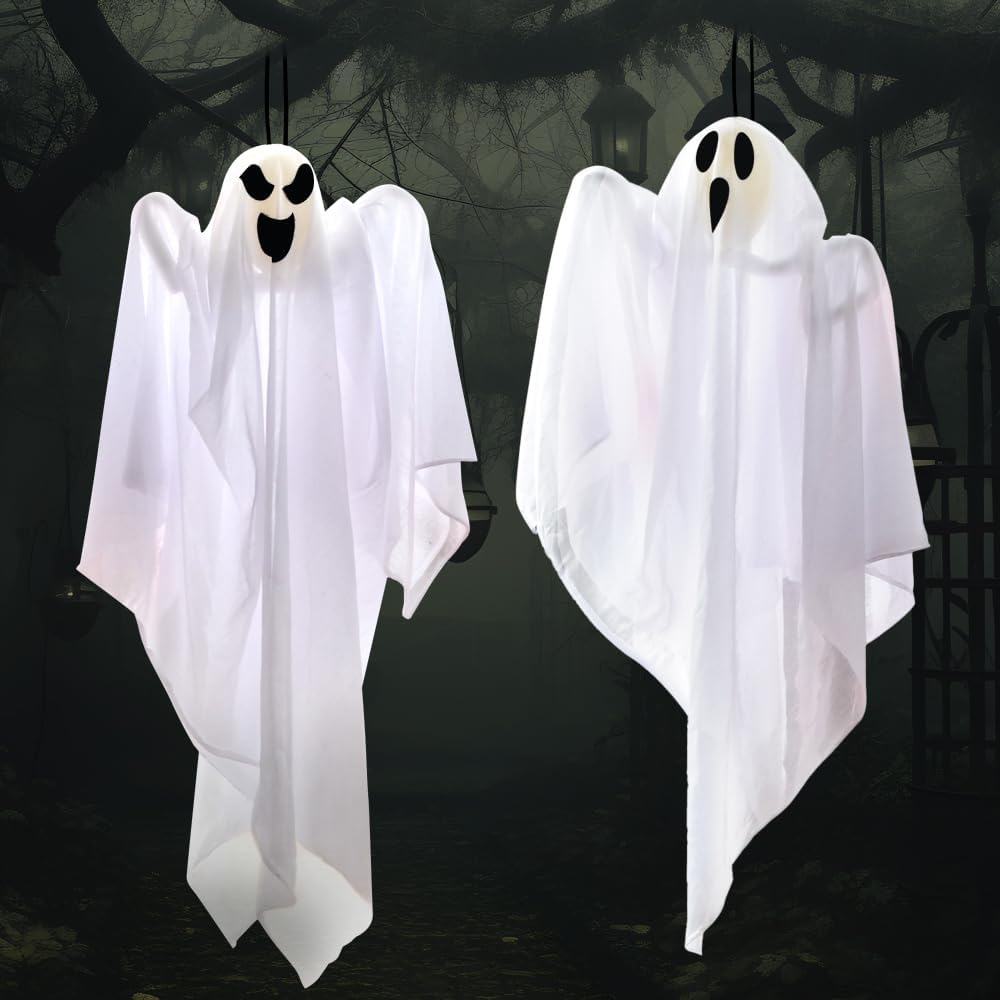 2-Pack Halloween Hanging Ghost Outdoor