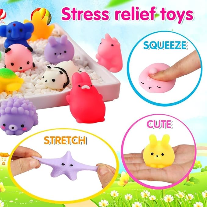 Massive 80-Piece Mochi Squishy Toys Bulk Set