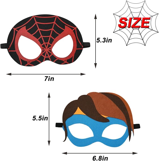 Kids 16-Pack Costume Masks Pretend Play Party