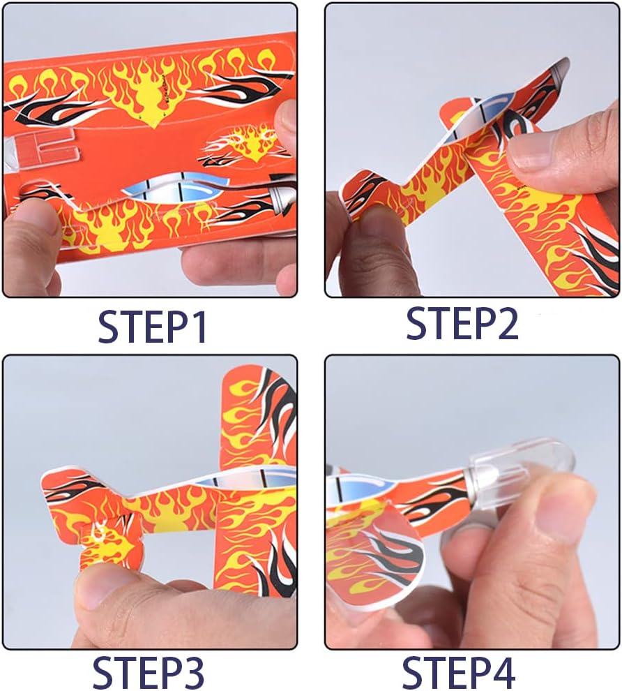 Fun 50-Piece Foam Glider Planes Kids Flying Toys