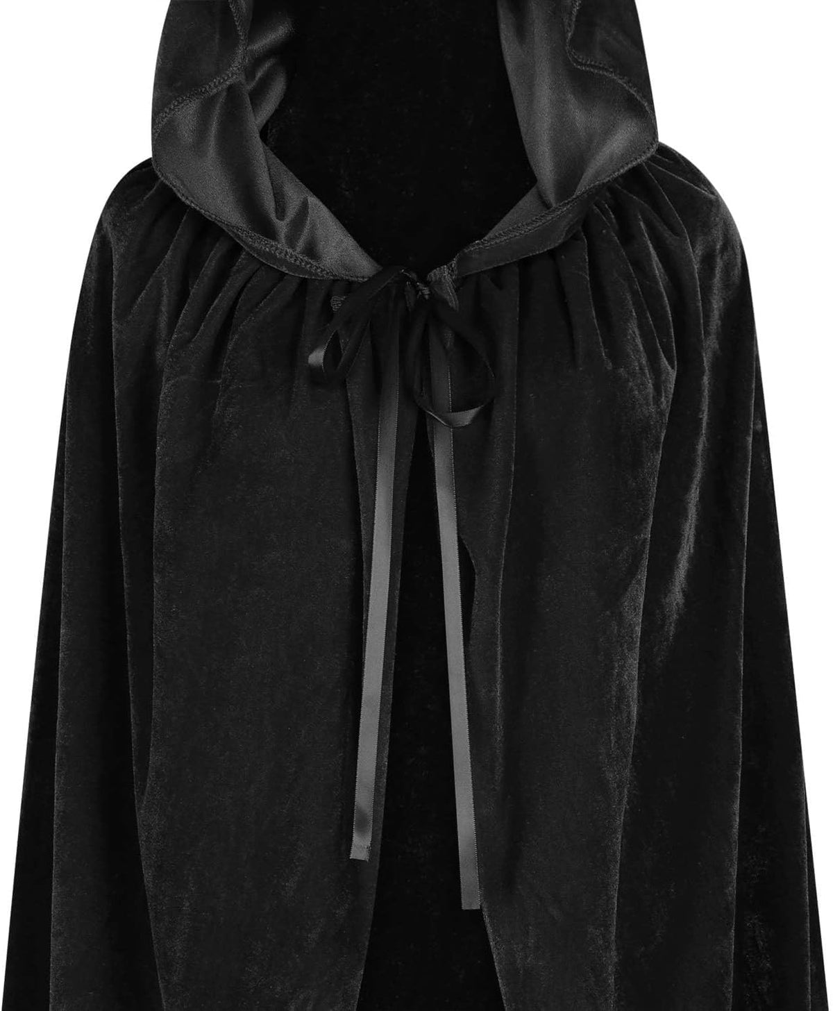 Hooded Cloak for Halloween 59-Inch Velvet