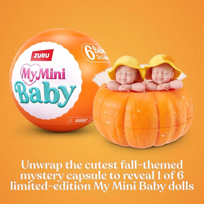 Mini Baby Doll Collectible Fall Themed Surprise
