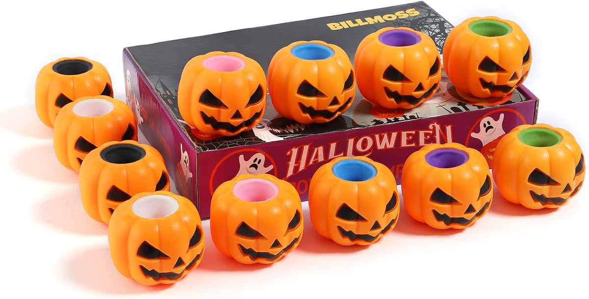 Spooky Halloween Pumpkin Squishy Party Toy Festive