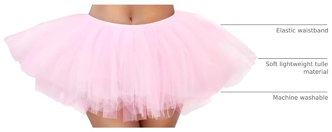 Premium 5-Layer Fluffy Tutu Skirt Costume