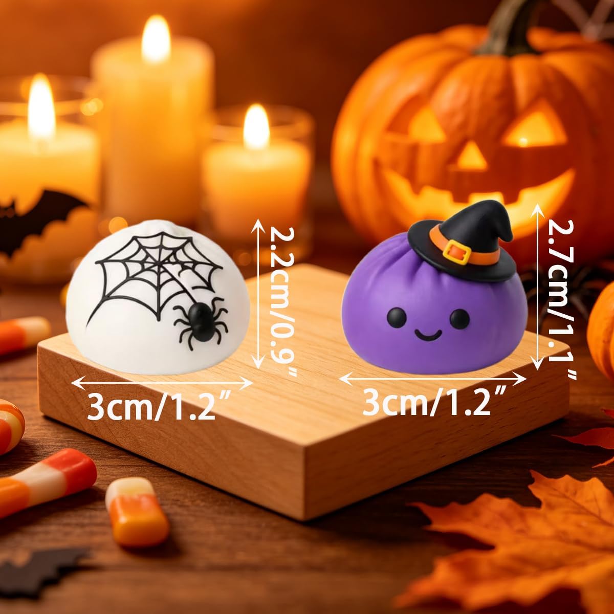 Festive Halloween Squishy Toys Goodie Bags Bulk Set