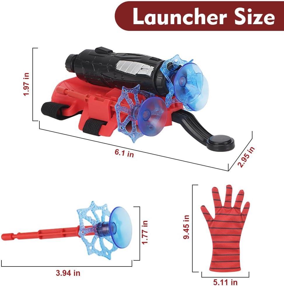 Interactive Spider Web Shooter Toy Kids Role Play