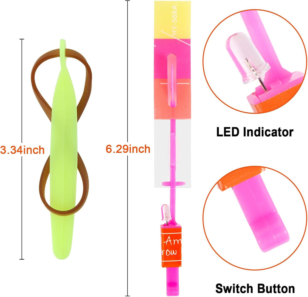 Flying 50-Pack LED Glow Helicopter Drones Toys