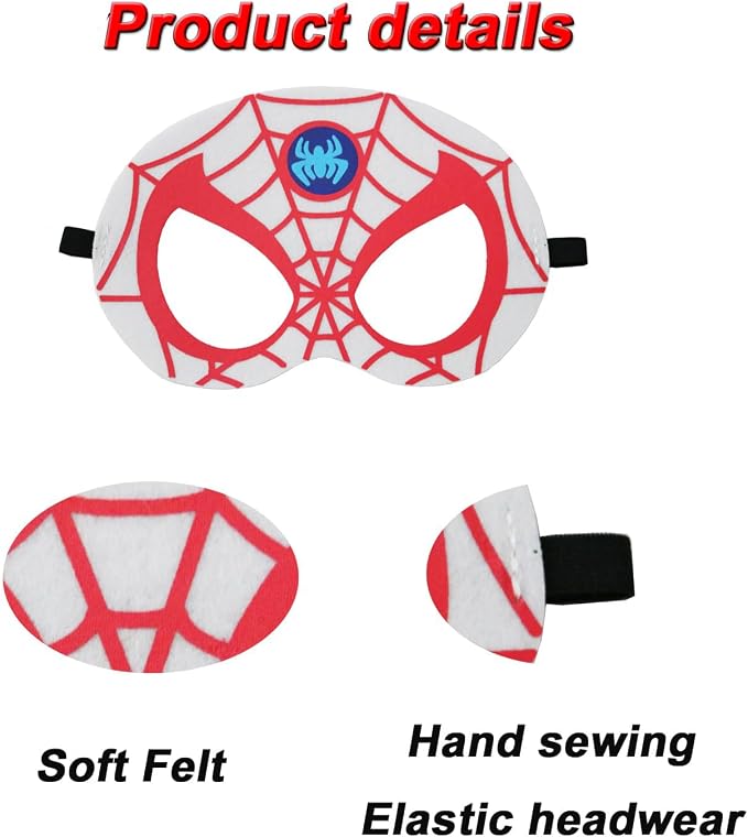Kids 16-Pack Costume Masks Pretend Play Party