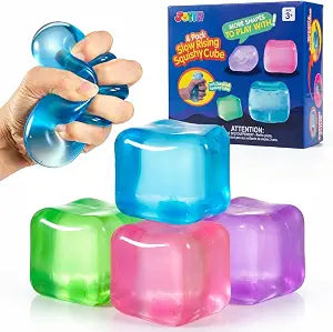 Premium Stress Cube 4-Pack Squishy Fidget Toys