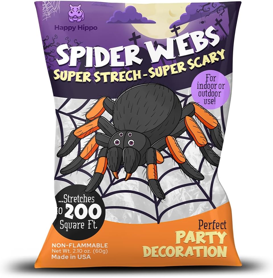 Spooky Halloween Spider Web Decoration 200 Sq