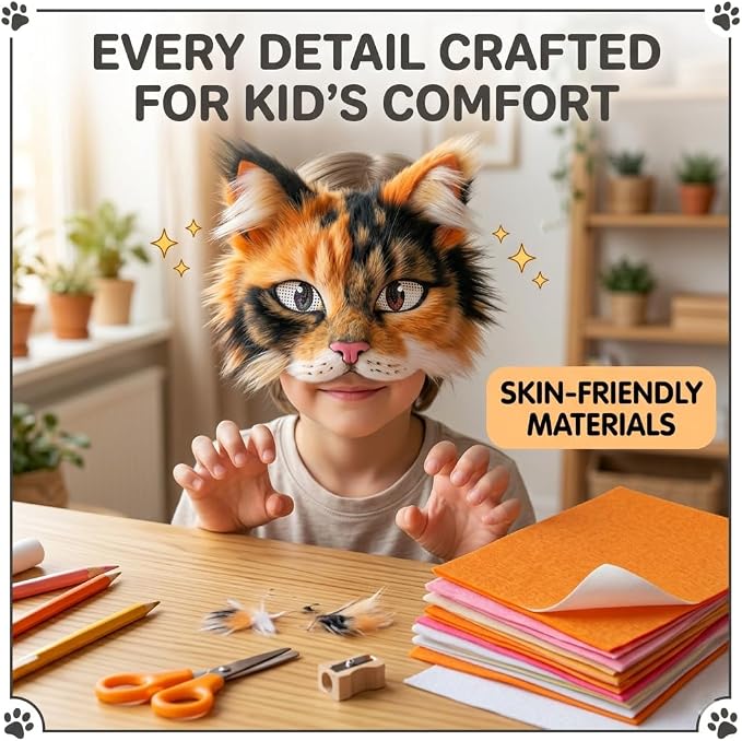 Creative Therian Mask Kit 37-Piece DIY Animal