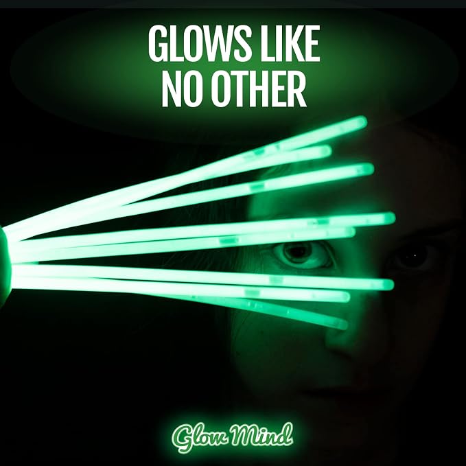Glowing Glow Sticks Bulk 100-Pack Party LED
