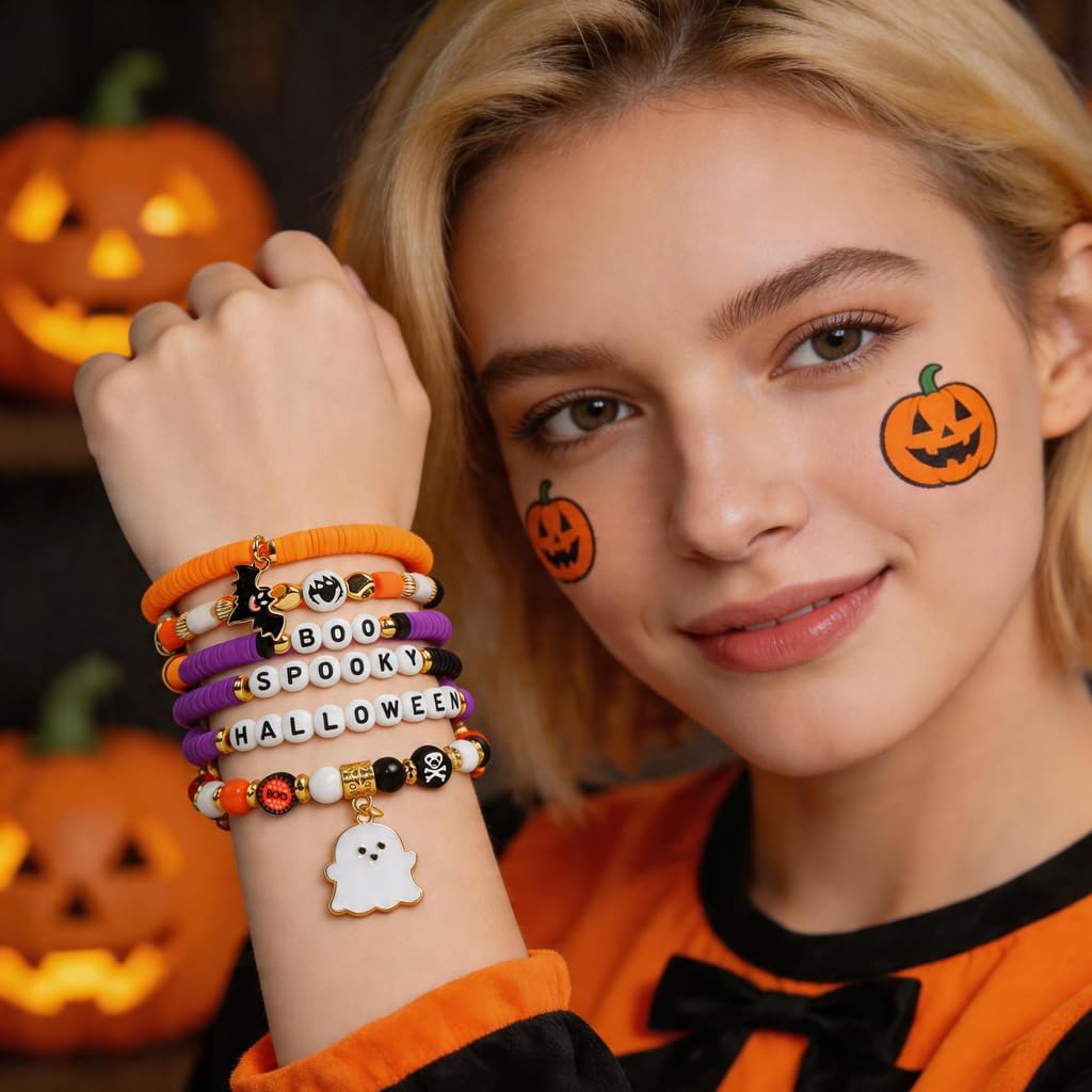 Festive Holiday Charm Bracelets 6-Pack Celebration
