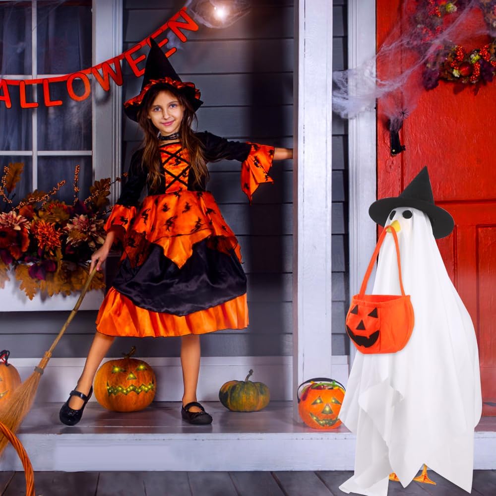 Halloween Goose Outfit Witch Cape Hat Decor