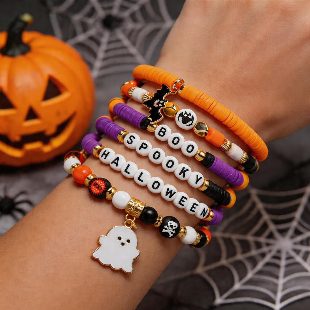 Festive Holiday Charm Bracelets 6-Pack Celebration