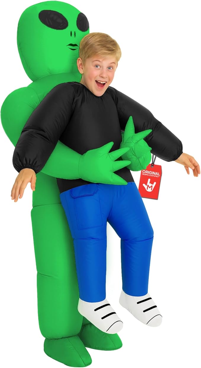 Alien Costume for Kids Inflatable Green