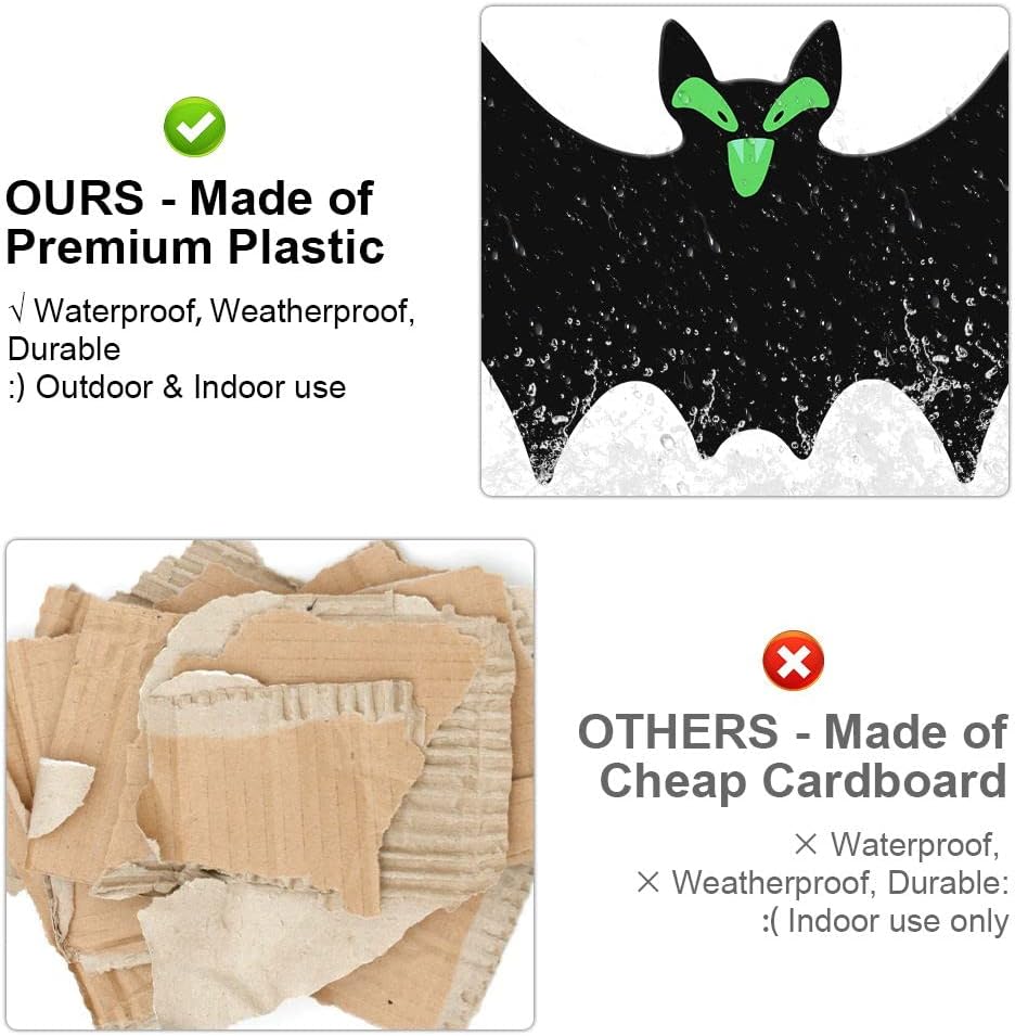 Outdoor 18-Piece Hanging Halloween Bat Decorations