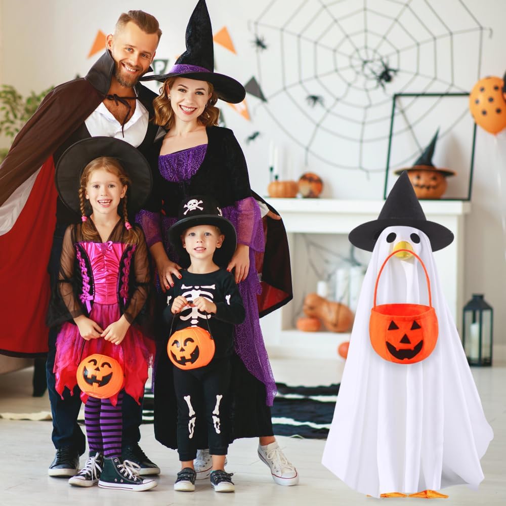 Halloween Goose Outfit Witch Cape Hat Decor