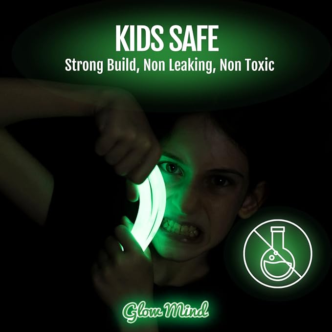 Glowing Glow Sticks Bulk 100-Pack Party LED