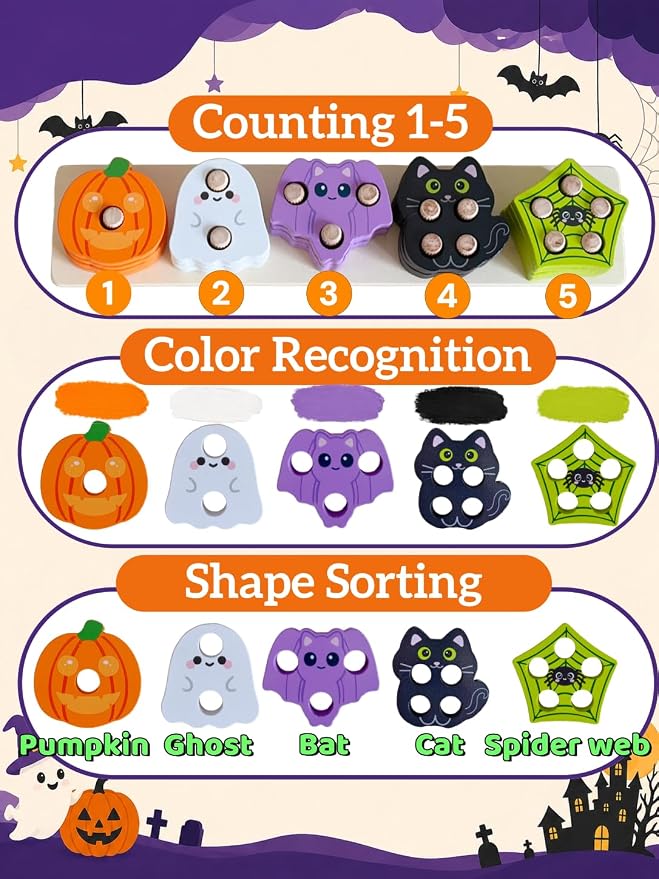 Halloween Montessori Toys Toddlers