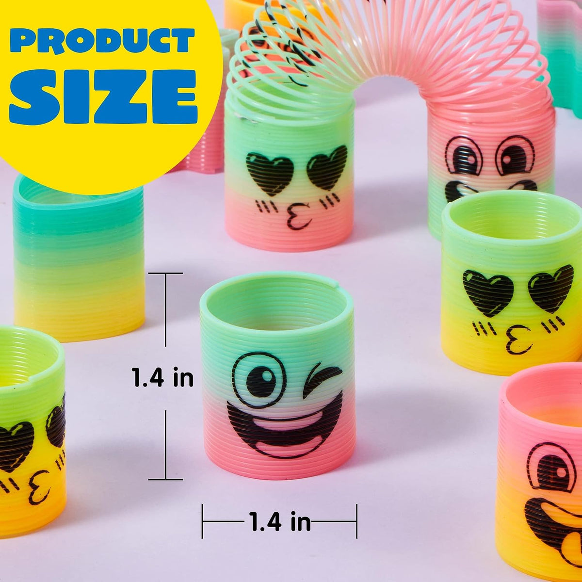 Bouncy 30-Pack Mini Spring Fidget Toys Favor
