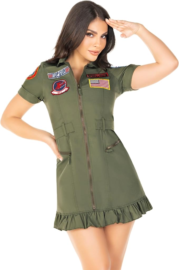 Women's Pilot Costume Flight Attendant Professional