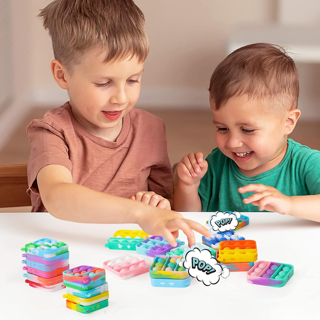 Playful Halloween Pop Fidget Toys 30-Pack Mini