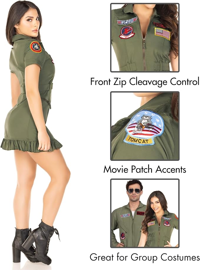 Women's Pilot Costume Flight Attendant Professional