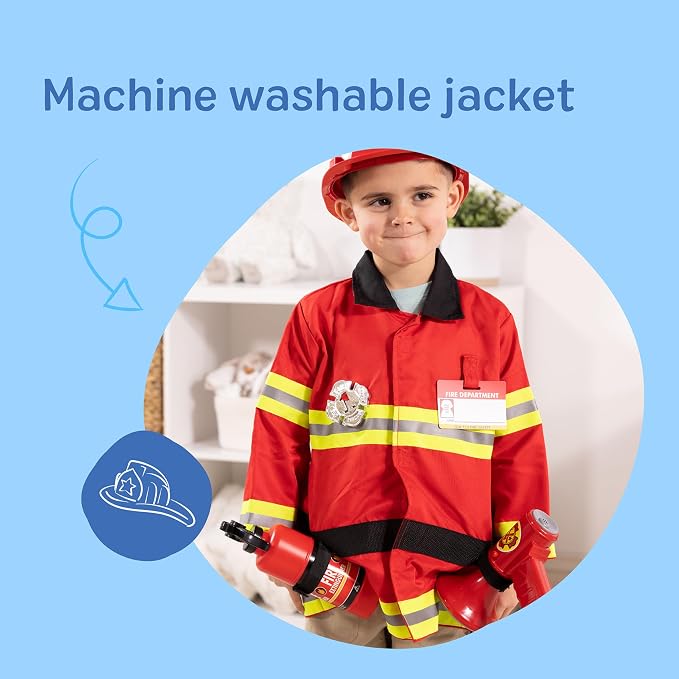 Firefighter Dress Up Set for Kids Role Play
