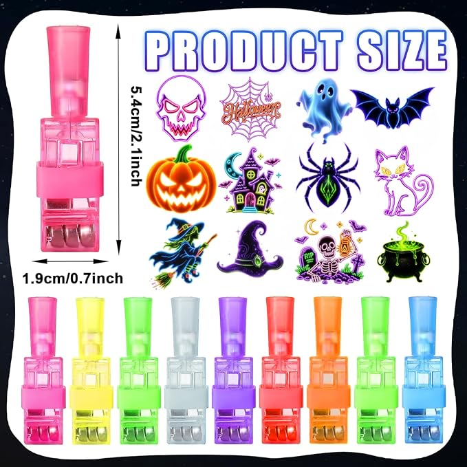 Halloween Finger Lights 48-Piece Party