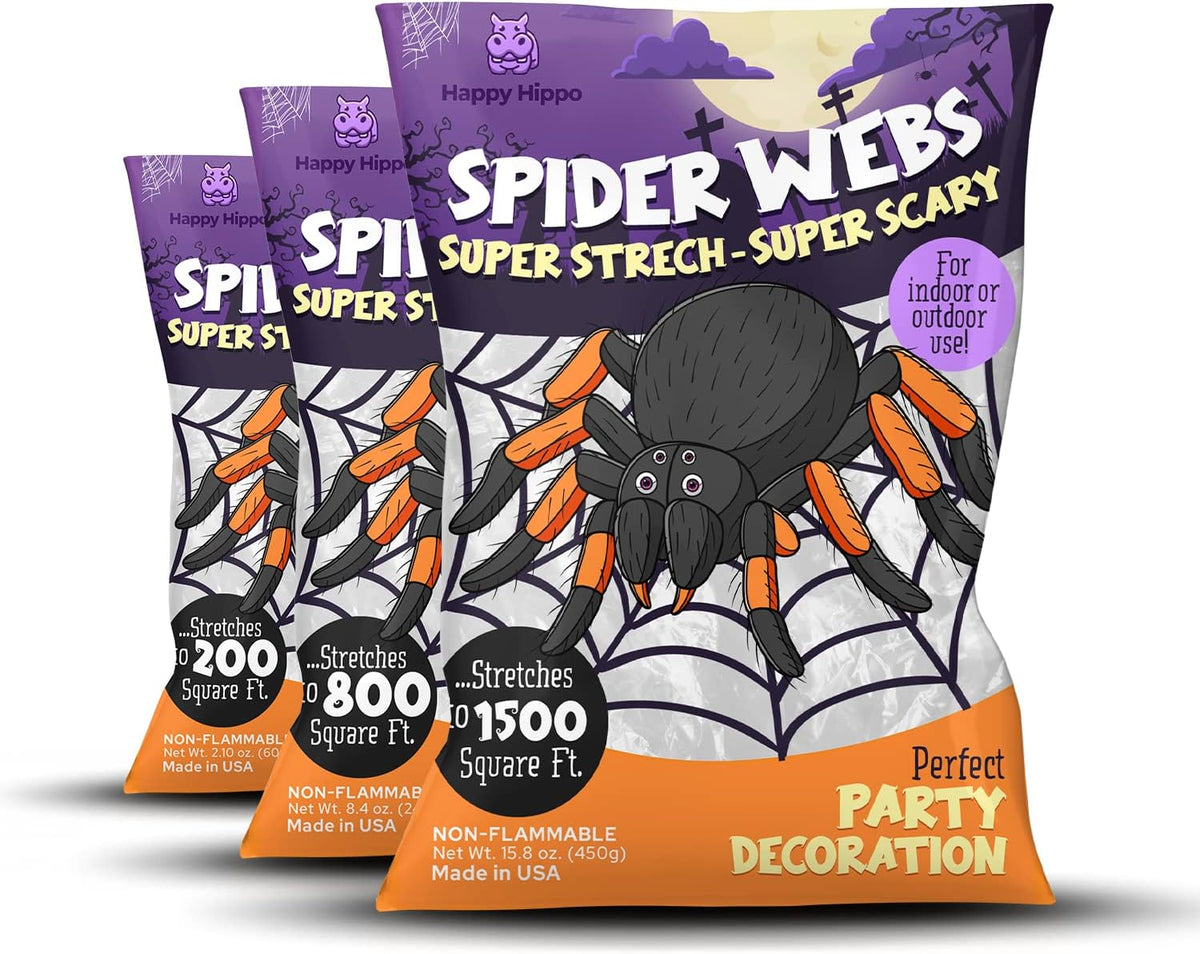 Spooky Halloween Spider Web Decoration 200 Sq