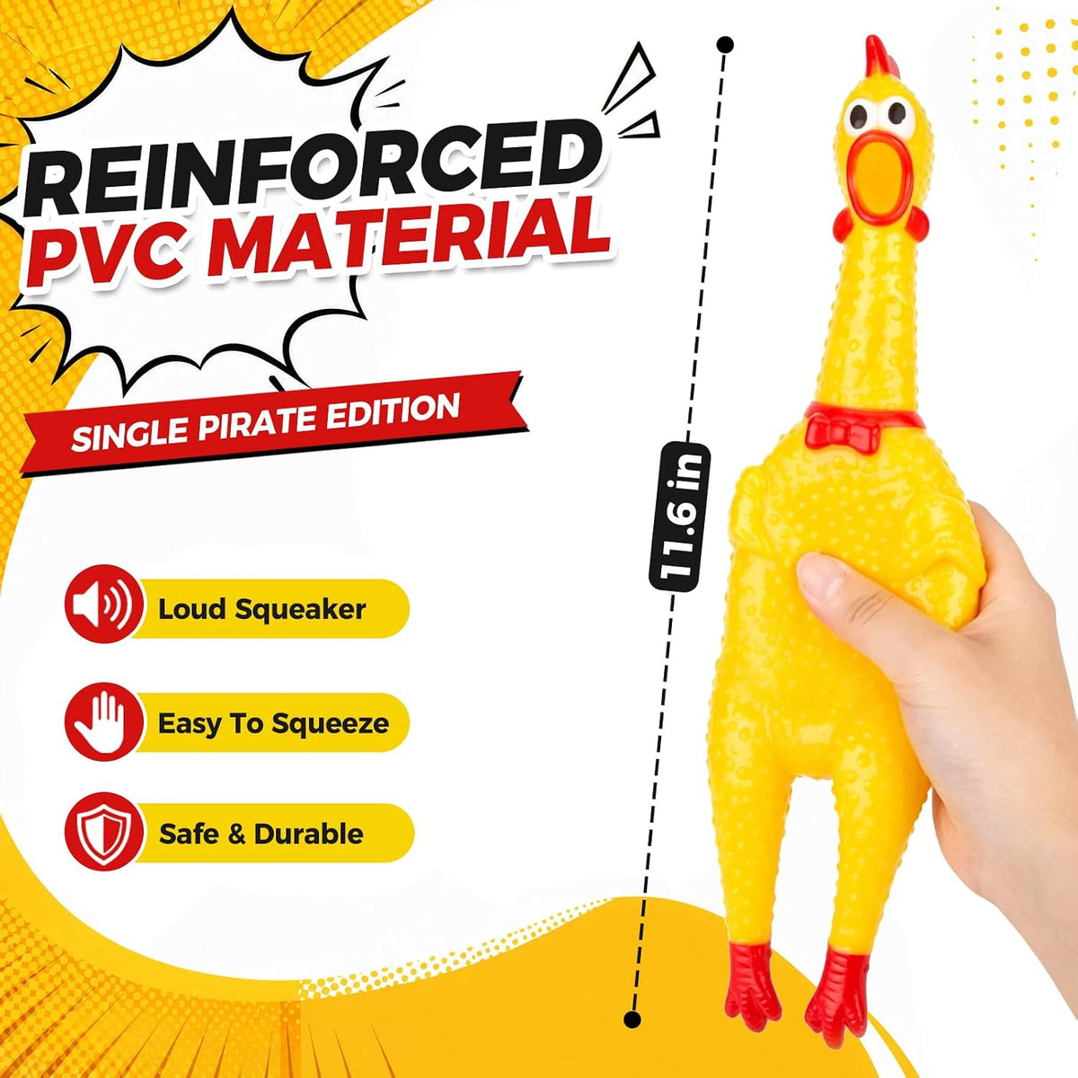 Hilarious Screaming Chicken Toy Interactive Novelty