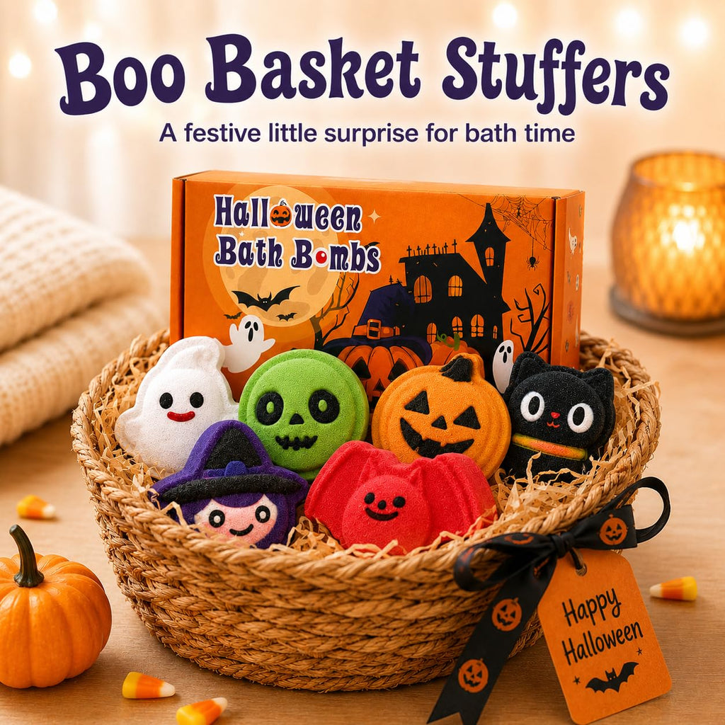Halloween Bath Bombs for Kids 6-Piece Set