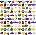 Spooky 100-Pack Halloween Squishy Toys Bulk Favors