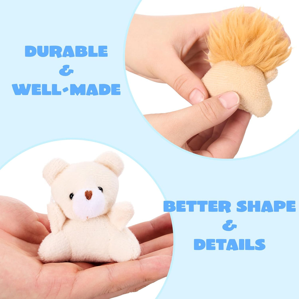 Cuddly 24-Piece Mini Plush Animals Stuffed Toys