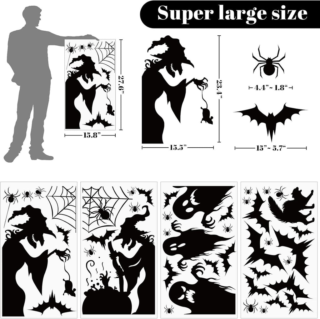 Spooky 44-Piece Halloween Window Clings Decals