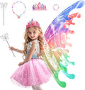 Enchanting Princess Dress Up Set Girls Light-Up Wings