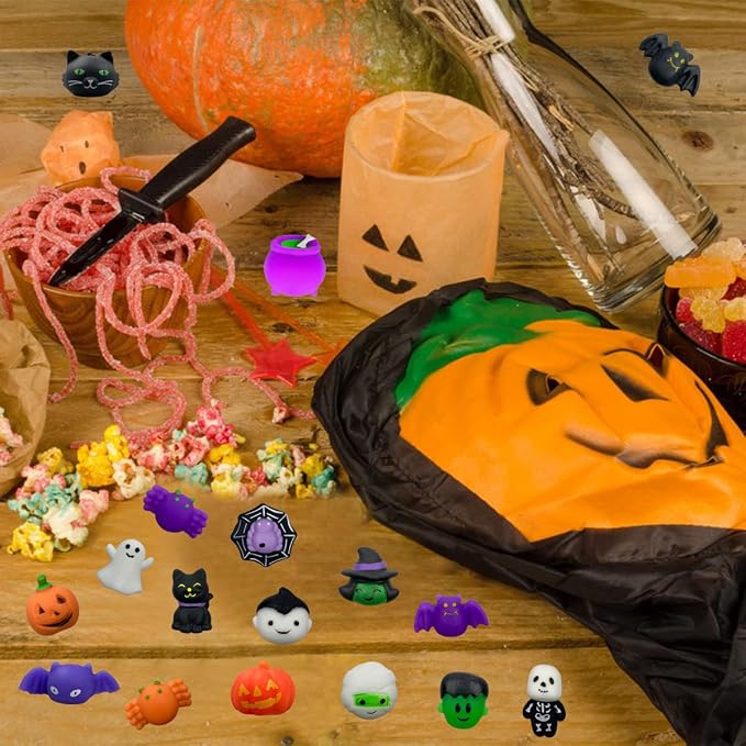 Halloween Squishy Toys 24-Piece Mochi