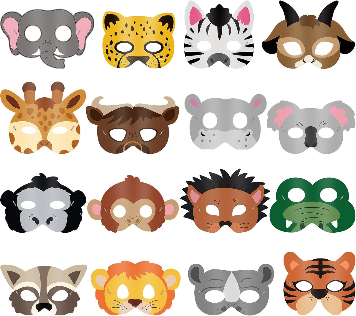 Playful Safari Animal Masks Kids Party Favors