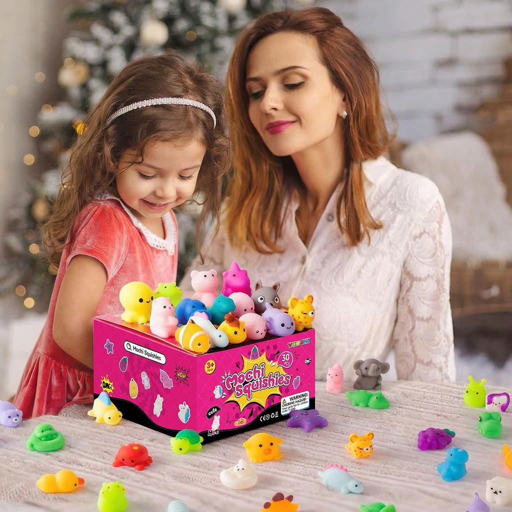 Soft 30-Pack Mochi Squishy Toys Mini Sensory