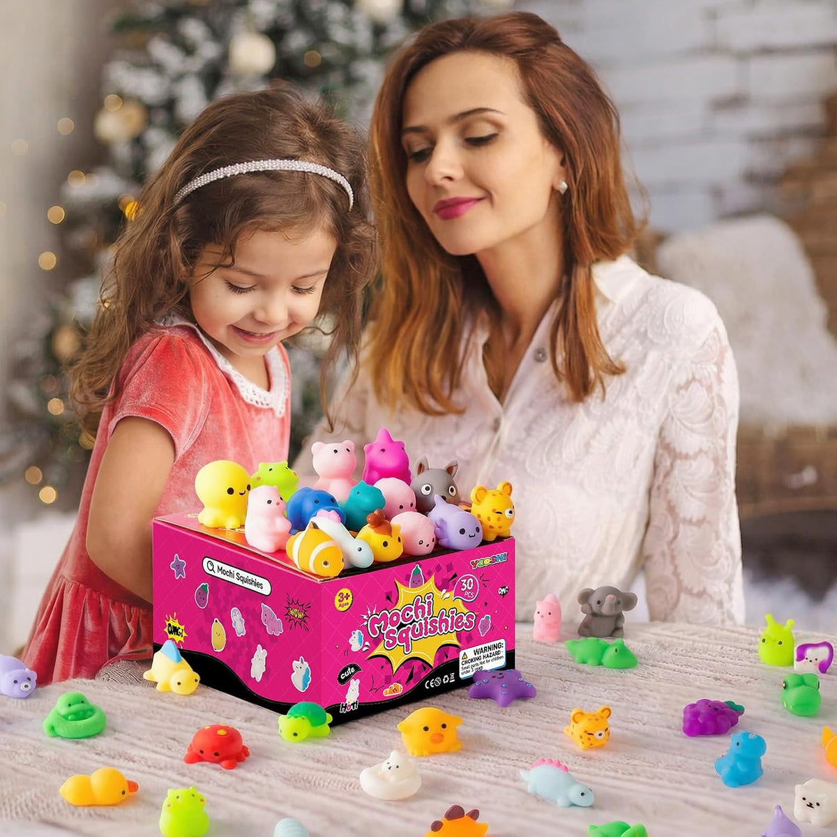 Soft 30-Pack Mochi Squishy Toys Mini Sensory