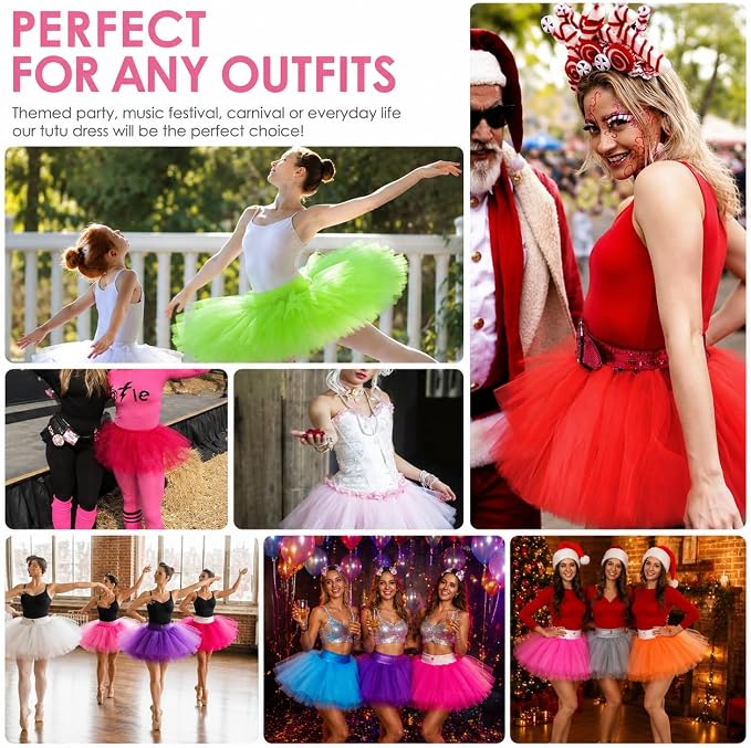 Premium 5-Layer Fluffy Tutu Skirt Costume