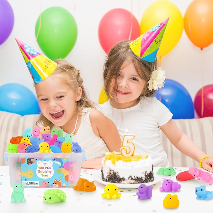 Satisfying 100-Piece Squishy Fidget Toys Mini Sensory