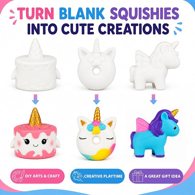 Creative Paint Your Own Squishies DIY Craft Kit