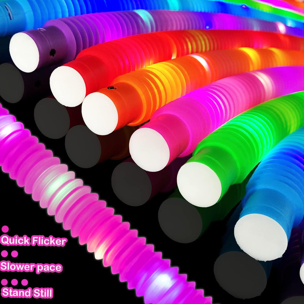 96-Pack Glow Sticks Bulk LED Pop Tube Party